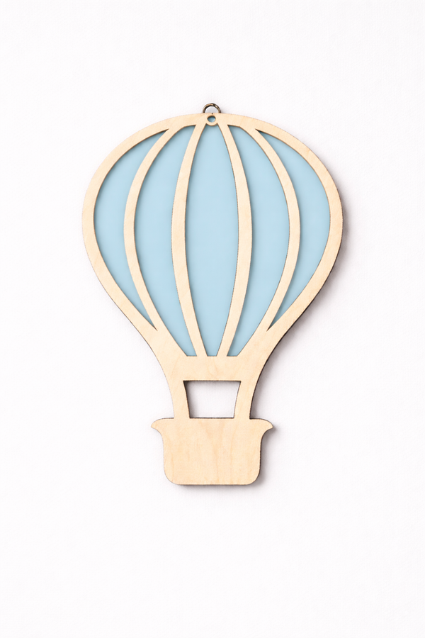 Κρεμαστό Αερόστατο από Κόντρα Πλακέ & Χρωματιστό Πλεξιγκλάς