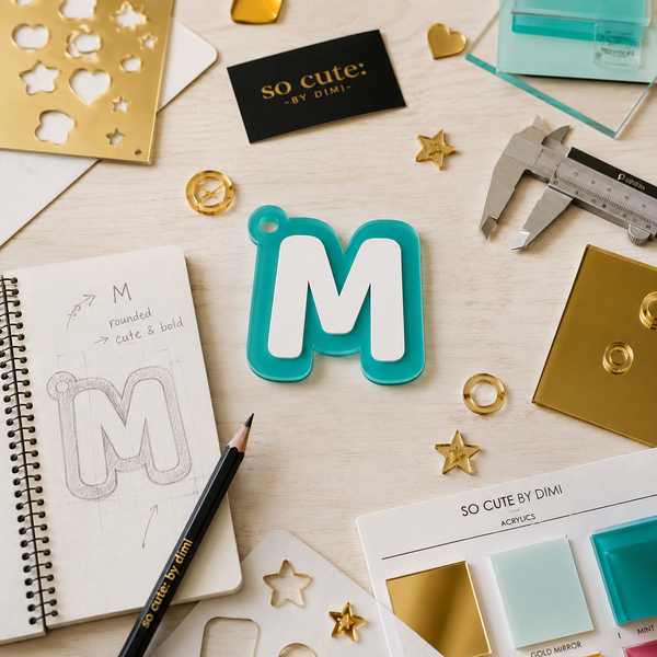 Monogram Charm – Προσωποποιημένο Κρεμαστό Γράμμα από Πλεξιγκλάς