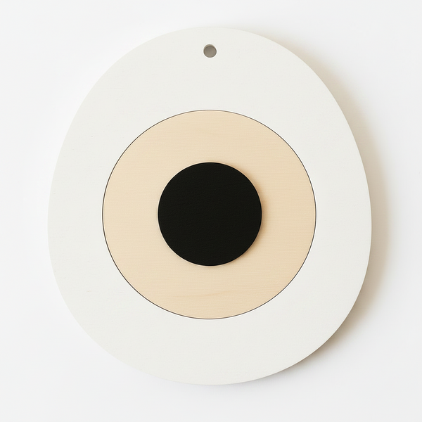 Μάτι Minimal | Ξύλινο Διακοσμητικό Στοιχείο για DIY Δημιουργίες, σε συσκευασία 3 τεμαχίων