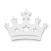 Princess Crown | Κορώνα από Ροζ Plexiglass για DIY Κατασκευές – 10 εκ. | Σετ 6 Τεμαχίων
