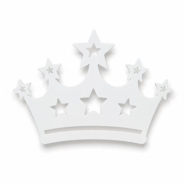 Princess Crown | Κορώνα από Ροζ Plexiglass για DIY Κατασκευές – 10 εκ. | Σετ 6 Τεμαχίων