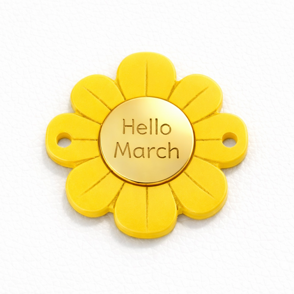 Μαργαρίτα Hello March από πλέξιγκλας με χρυσό καθρέφτη 3 cm So Cute Cut