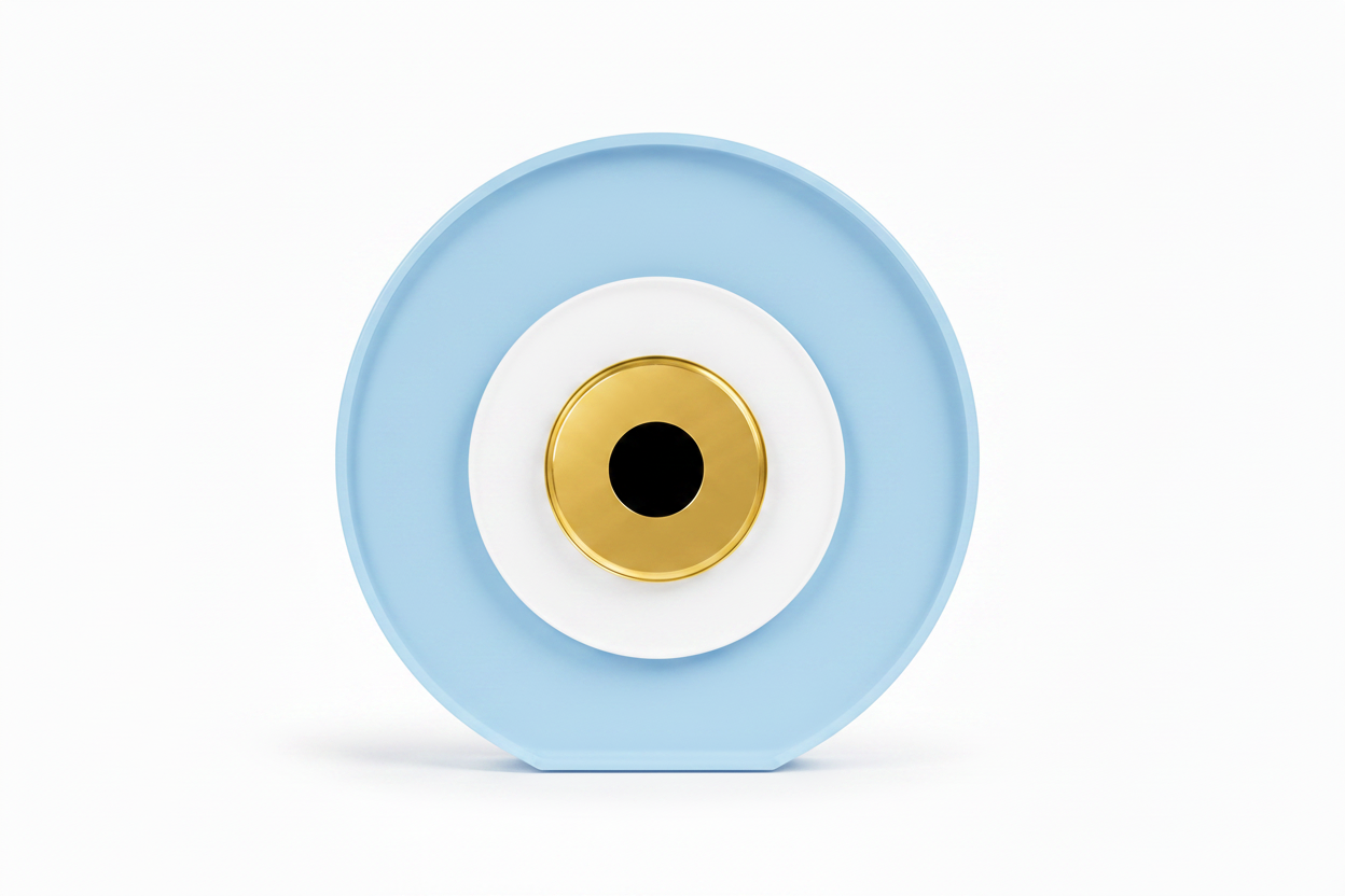 Luxury Round Evil Eye – Plexiglass Favor Element