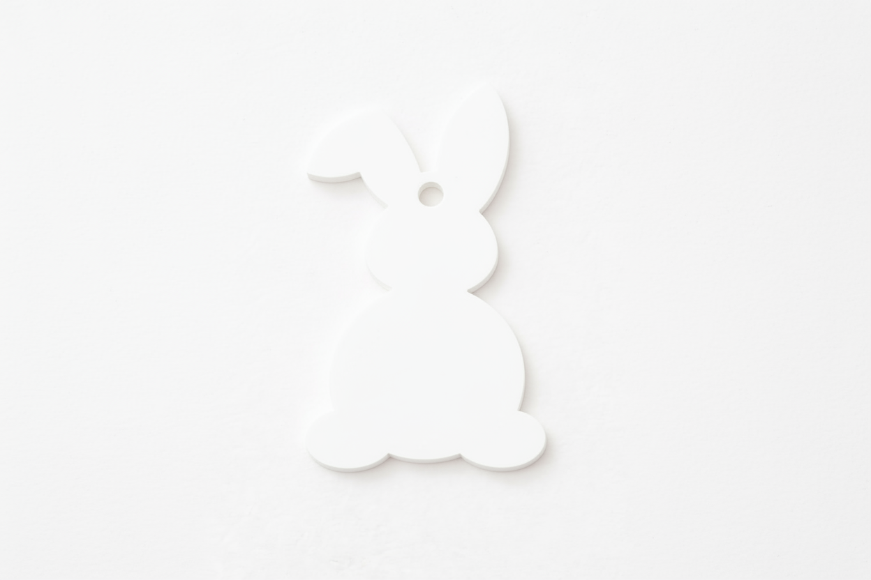 Κρεμαστό κουνελάκι από πλεξιγκλάς 10 εκ σε διάφορα χρώματα – So Cute Cut