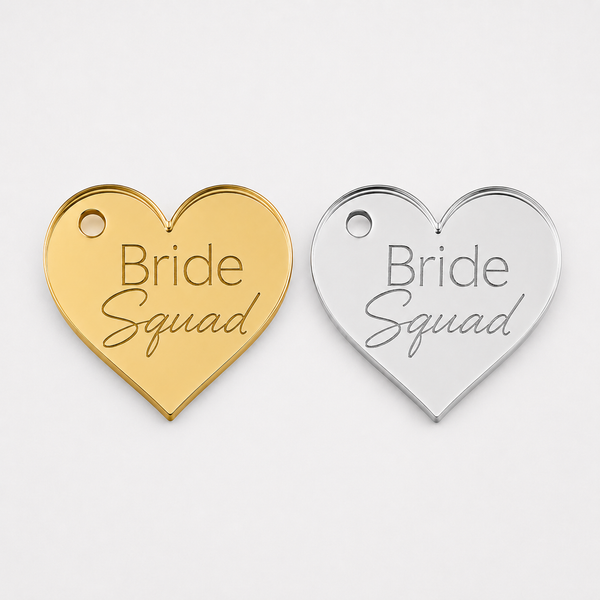 Καρδιά Bachelorette Collection από Πλεξιγκλάς Καθρέφτη, συσκευασία 10 τεμαχίων