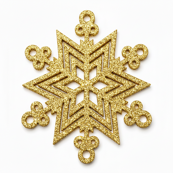 Arctic Star | Γεωμετρική Νιφάδα Χιονιού Laser Cut