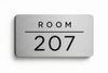 Modern Rectangle Room Number Sign