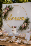 Dream Script Sign | Laser Cut Επιγραφή από Πλεξιγκλάς & MDF