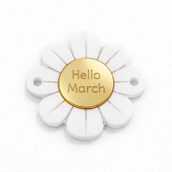 Μαργαρίτα Hello March από πλέξιγκλας με χρυσό καθρέφτη 3 cm So Cute Cut