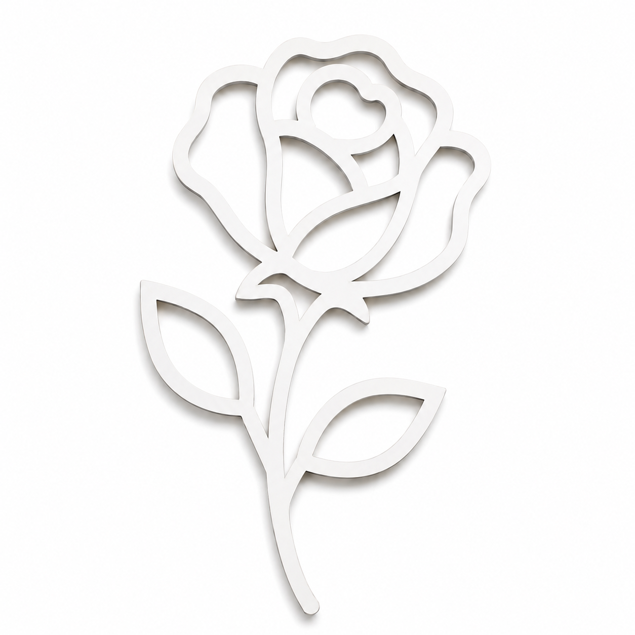 Rose Minimal | Laser Cut Σιλουέτα Τριαντάφυλλο