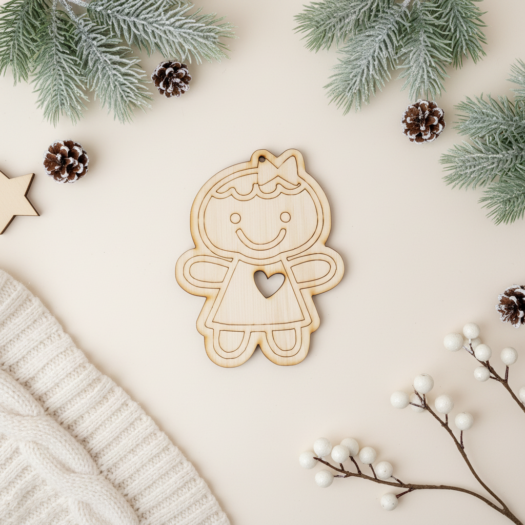 Ξύλινο Κοριτσάκι Cookie – Συσκευασία 3τμχ