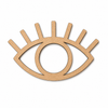 Ξύλινο laser cut στοιχείο Boho Eye with Lashes με βλεφαρίδες και κεντρικό κυκλικό άνοιγμα για DIY λαμπάδες, γούρια, μπομπονιέρες και παιδικές δημιουργίες – So Cute Cut.