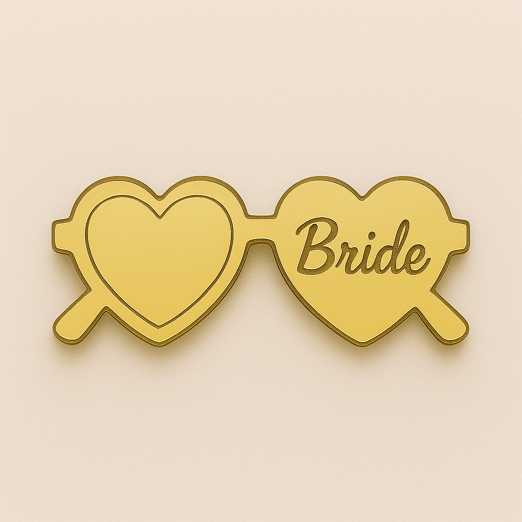 Σετ “Heart Sunnies – Bride & Team Bride” 😎💛