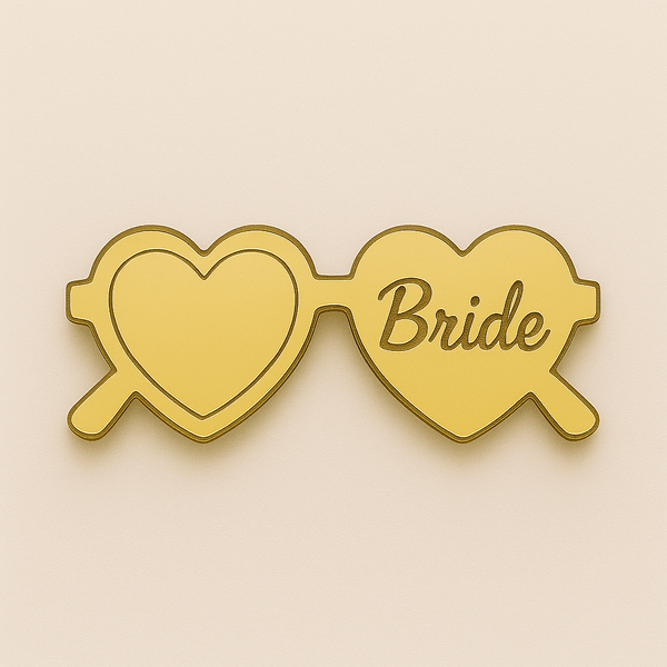 Σετ “Heart Sunnies – Bride & Team Bride” 😎💛