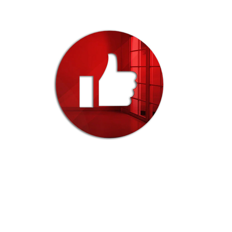 Διακοσμητικός ακρυλικός καθρέφτης τοίχου Like Emoji - So Cute Cut