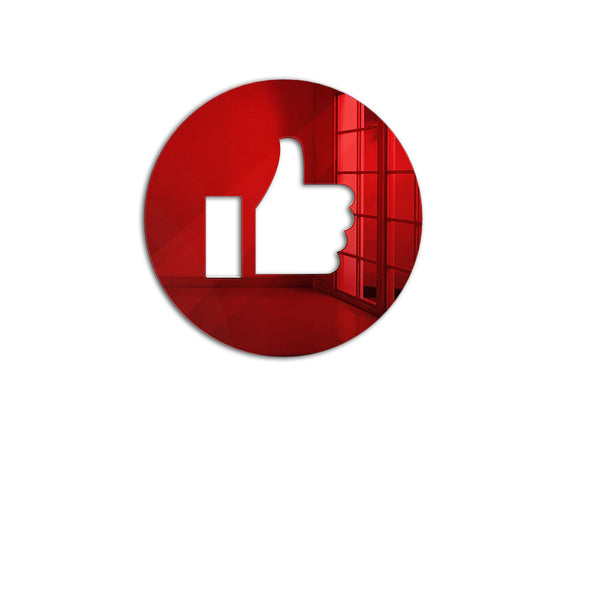 Διακοσμητικός ακρυλικός καθρέφτης τοίχου Like Emoji - So Cute Cut