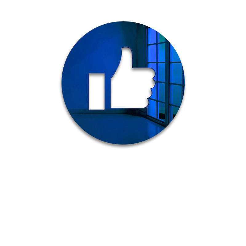 Διακοσμητικός ακρυλικός καθρέφτης τοίχου Like Emoji - So Cute Cut