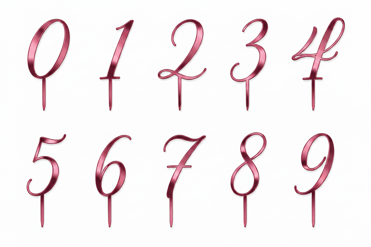 Topper Αριθμού από Πλεξιγκλάς – Number Collection