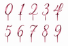 Topper Αριθμού από Πλεξιγκλάς – Number Collection