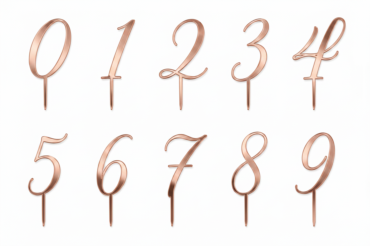 Topper Αριθμού από Πλεξιγκλάς – Number Collection