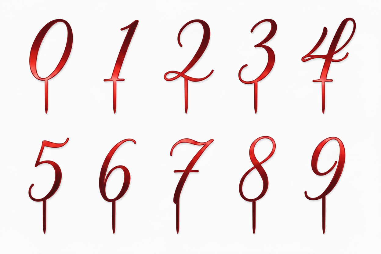 Topper Αριθμού από Πλεξιγκλάς – Number Collection