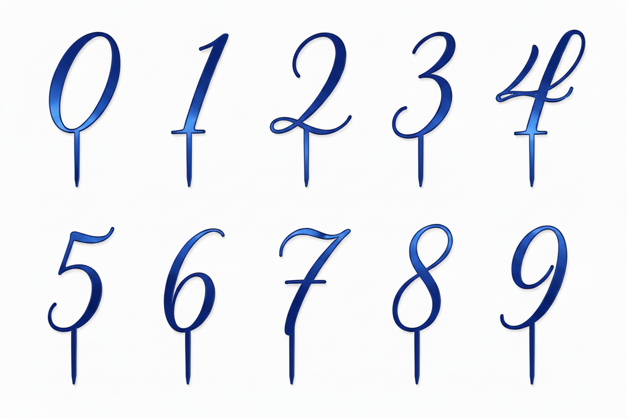 Topper Αριθμού από Πλεξιγκλάς – Number Collection