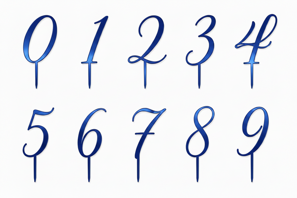 Topper Αριθμού από Πλεξιγκλάς – Number Collection