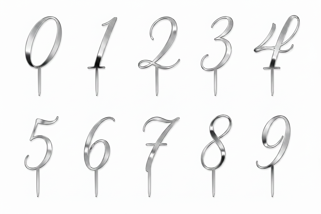 Topper Αριθμού από Πλεξιγκλάς – Number Collection