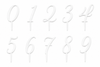 Topper Αριθμού από Πλεξιγκλάς – Number Collection