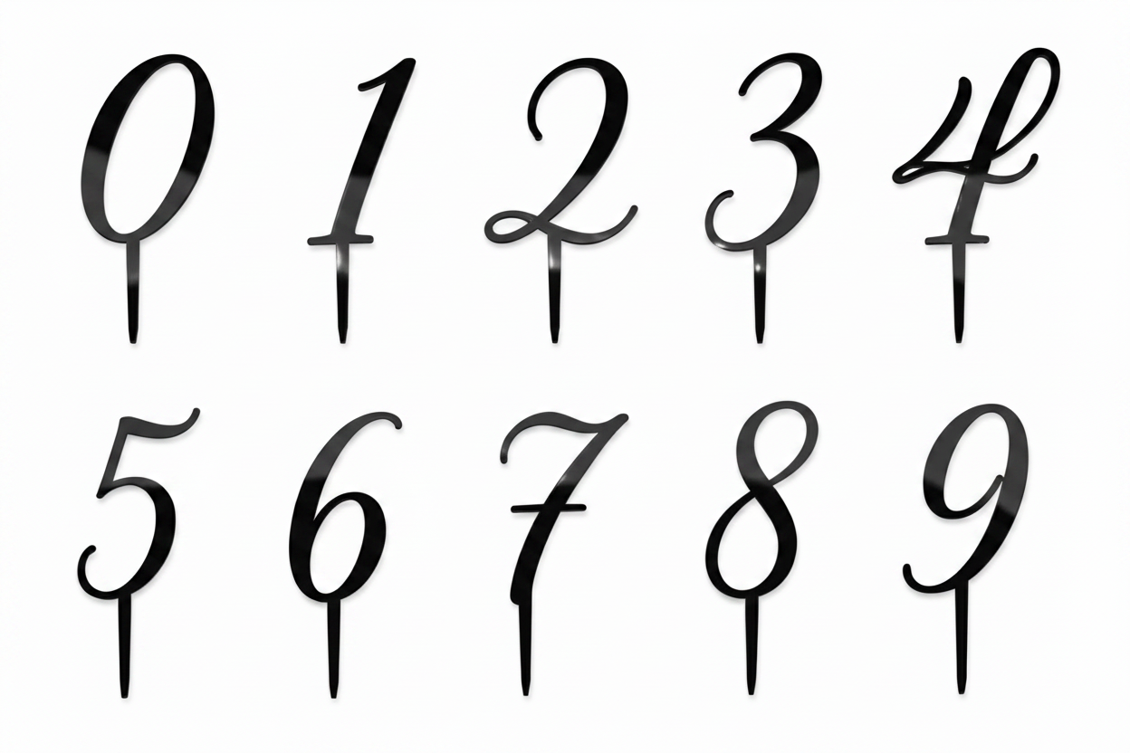 Topper Αριθμού από Πλεξιγκλάς – Number Collection