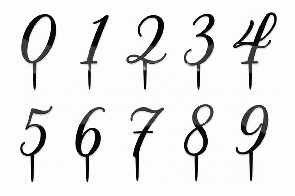 Topper Αριθμού από Πλεξιγκλάς – Number Collection