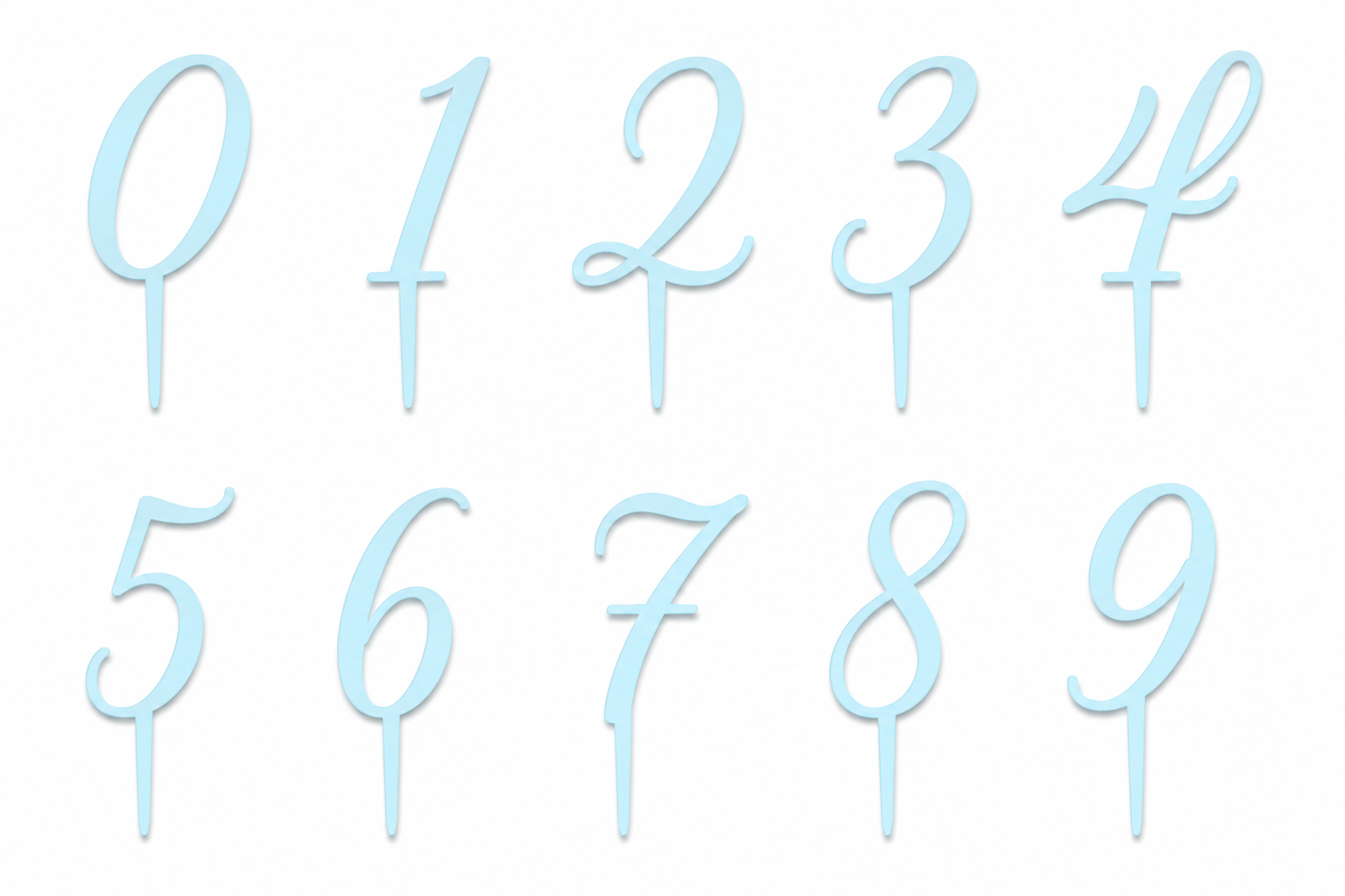 Topper Αριθμού από Πλεξιγκλάς – Number Collection
