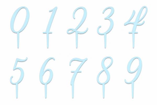 Topper Αριθμού από Πλεξιγκλάς – Number Collection