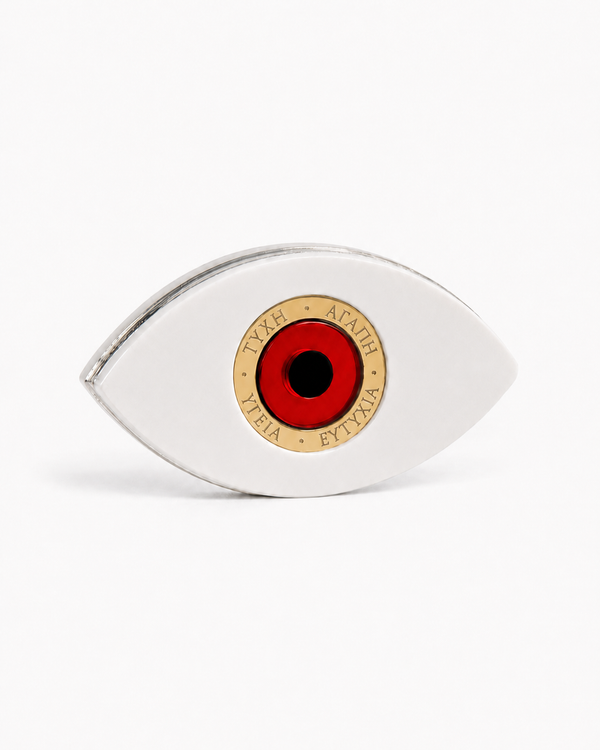 Corporate Eye Wishes 2027 | Εταιρικό Γούρι Μάτι με Χρυσό Καθρέφτη & Επιλογή Λογοτύπου