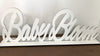 Ξύλινη επιτραπέζια επιγραφή Baby Bloom με βάση - So Cute Cut