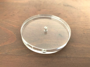 Στρογγυλή βάση 5.3 cm από πλεξιγκλάς με τρύπα σε συσκευασία 10 τεμαχίων - So Cute Cut