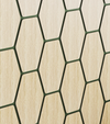 Διακοσμητικά πάνελ τοίχου σε εξάγωνο σχήμα - 3D ξύλινα πάνελ σε συσκευασία 15 τεμαχίων - So Cute Cut