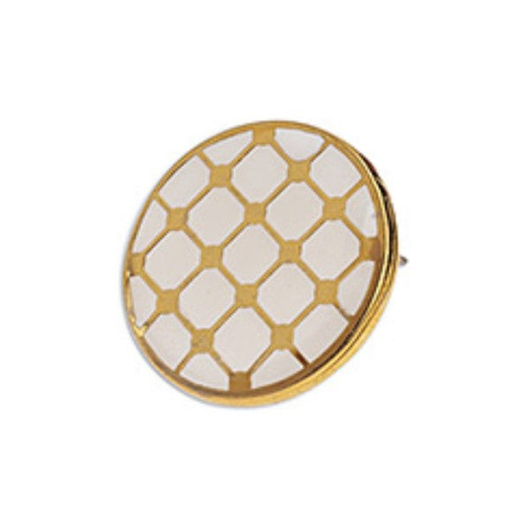 Σκουλαρίκι Spanish tile στρογγυλό 19mm με καρφί τιτανίου σε συσκευασία 6 τεμαχίων - So Cute Cut