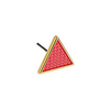 Σκουλαρίκι τρίγωνο με pattern & καρφί τιτανίου σε συσκευασία 4 τεμαχίων - So Cute Cut