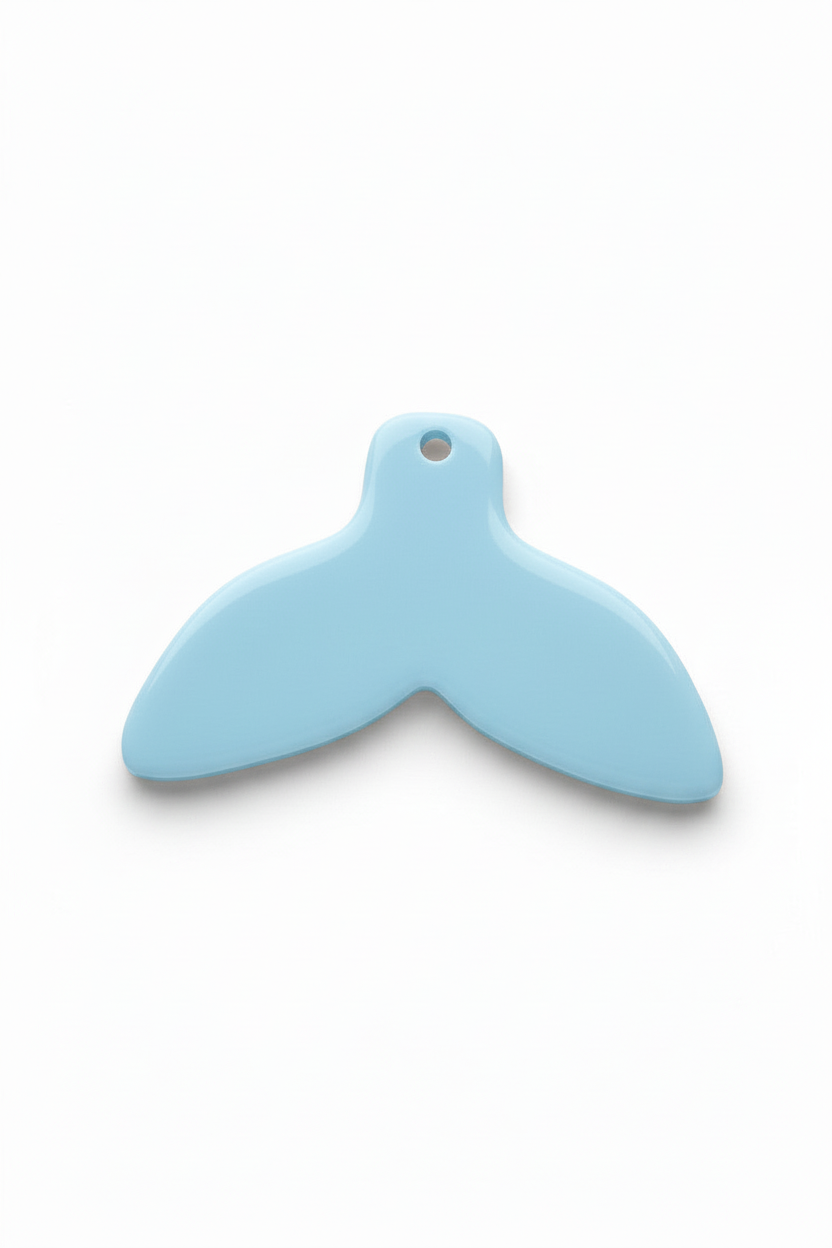 Ακρυλικό πλέξι μοτίφ ουρά ουρά γοργόνας καθρέφτης και απλή σε συσκευασία 5 τεμαχίων