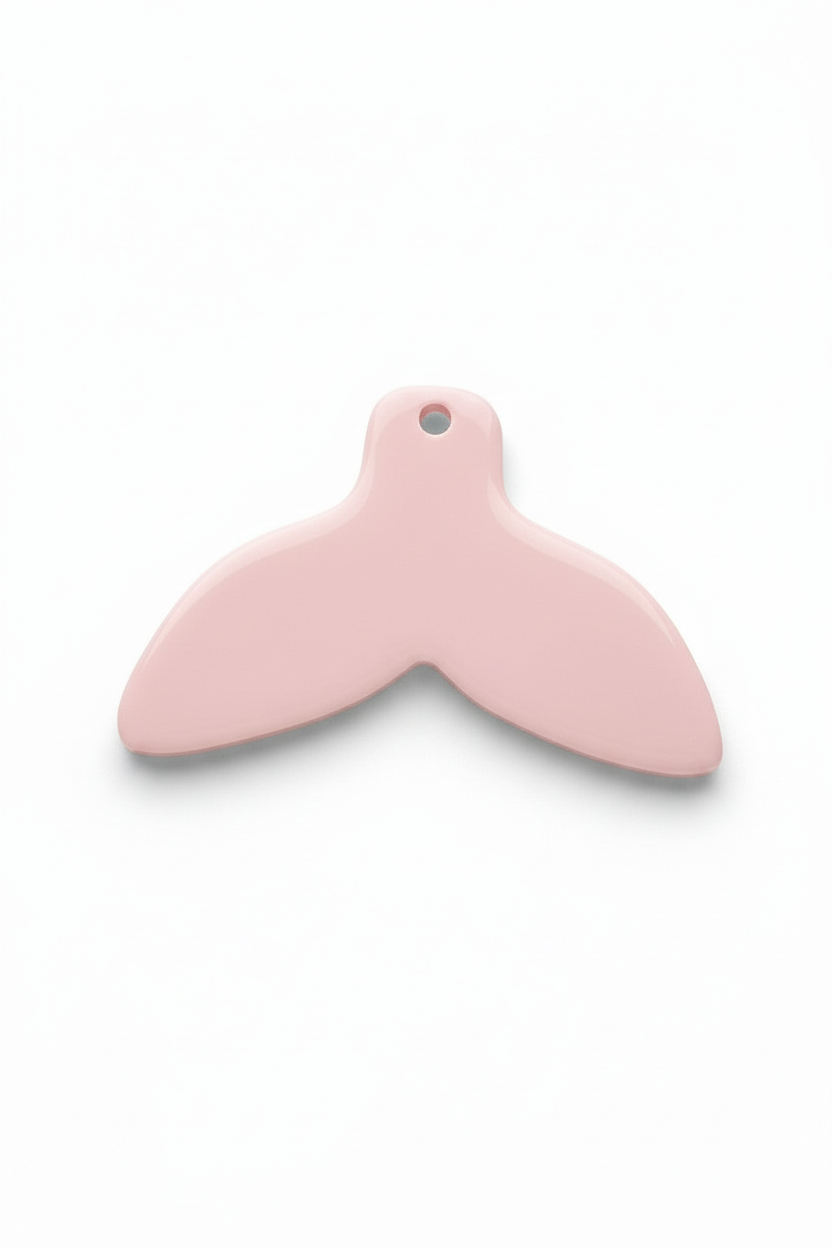 Ακρυλικό πλέξι μοτίφ ουρά ουρά γοργόνας καθρέφτης και απλή σε συσκευασία 5 τεμαχίων