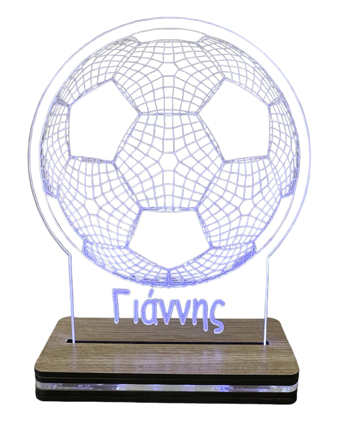 Προσωποποιημένο φωτιστικό led Football με όνομα - So Cute Cut