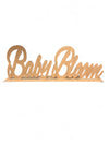 Ξύλινη επιτραπέζια επιγραφή Baby Bloom με βάση - So Cute Cut