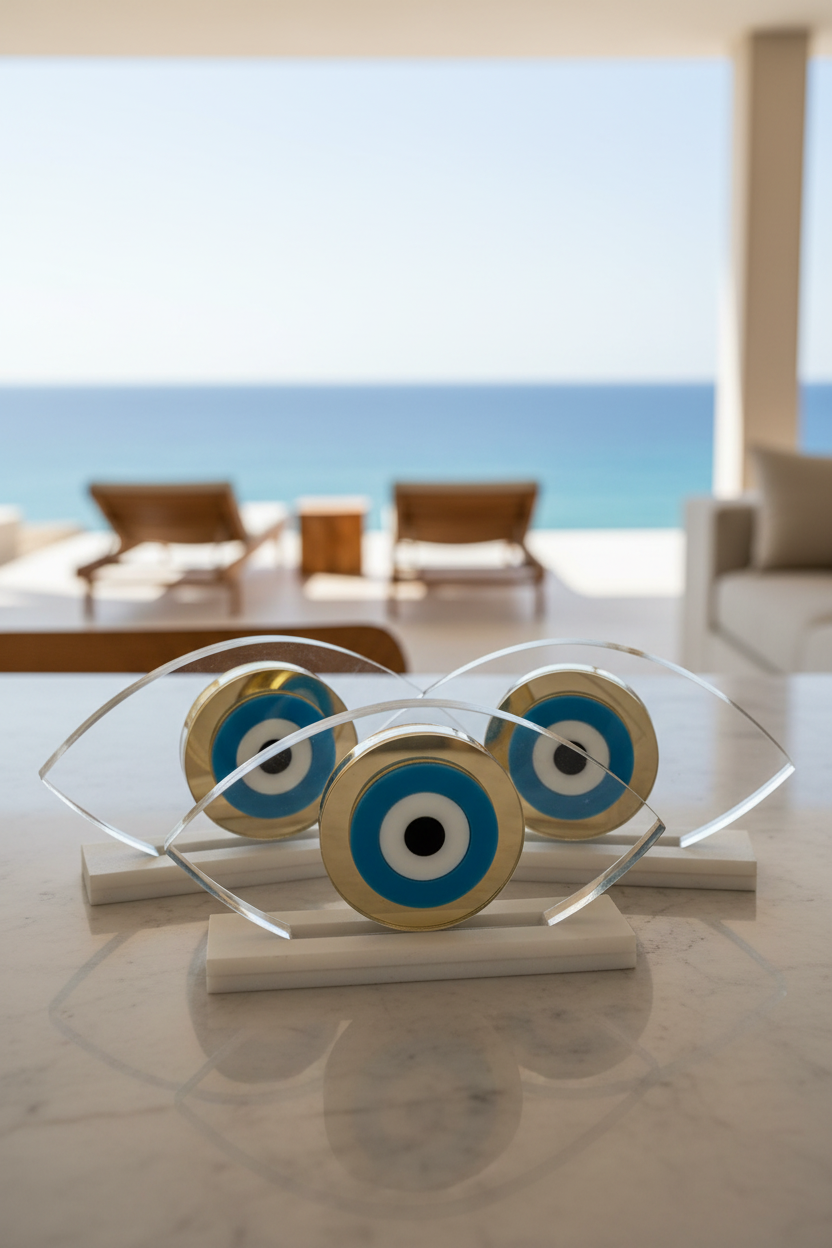 Airy Eye – Επιτραπέζιο Διακοσμητικό Μάτι από Διάφανο Πλεξιγκλάς