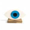 Γούρι Οβάλ Μάτι Plexiglass σε Ξύλινη Βάση – Μπλε - So Cute by Dimi