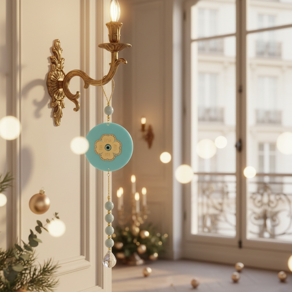 Crystal Clover – Γούρι Τετράφυλλο Τριφύλλι με Κρύσταλλο