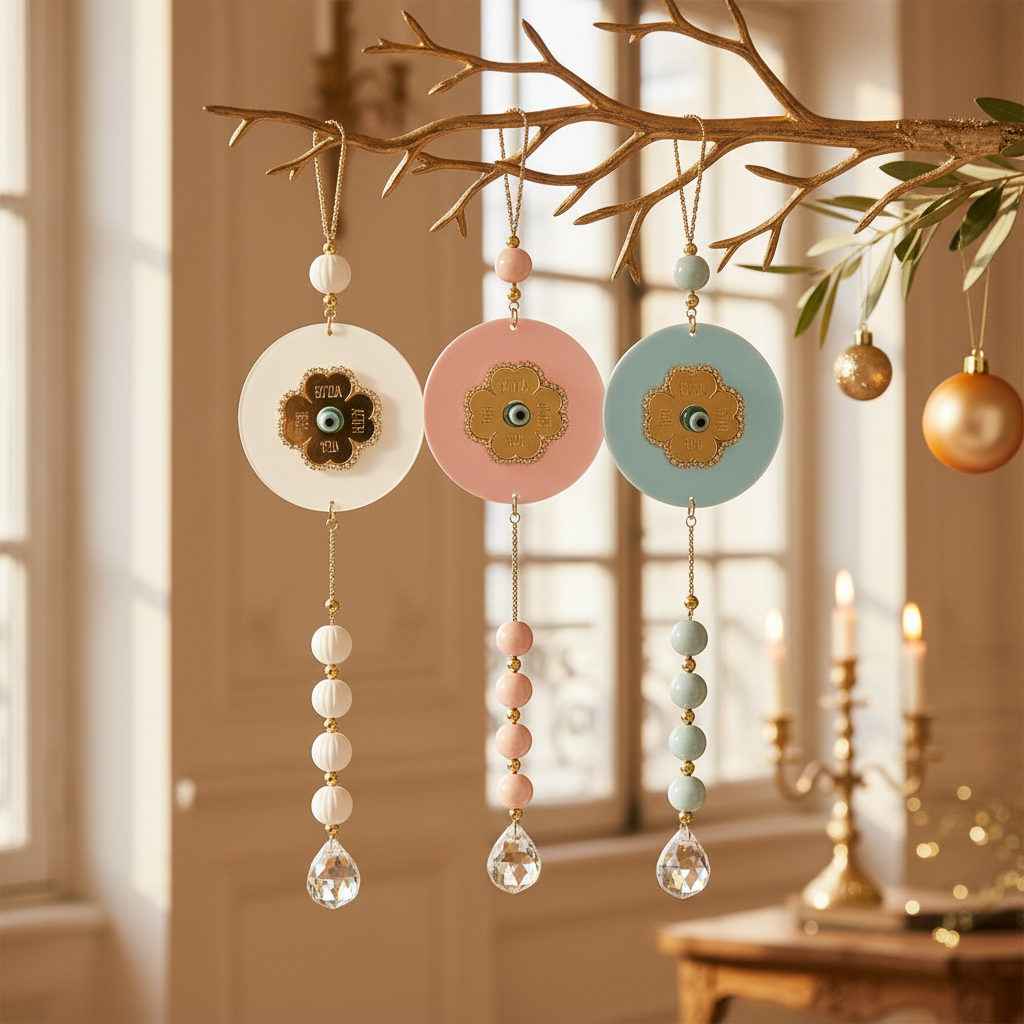 Crystal Clover – Γούρι Τετράφυλλο Τριφύλλι με Κρύσταλλο