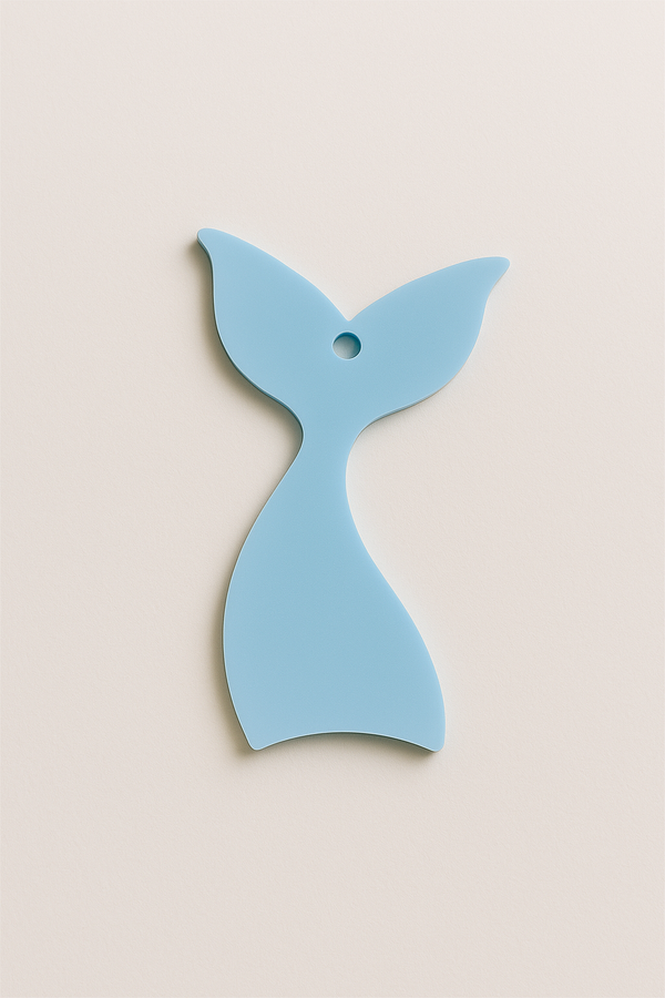 Ουρά γοργόνας από baby blue ακρυλικό 5εκ για χειροποίητες κατασκευές – So Cute Cut