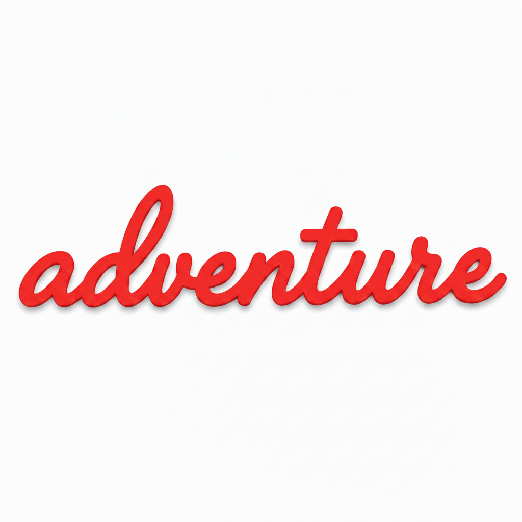Adventure Script Word | Laser Cut Διακοσμητική Λέξη