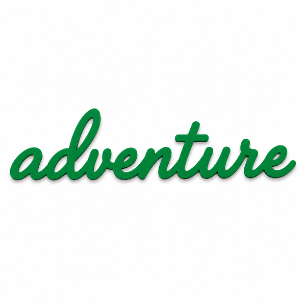 Adventure Script Word | Laser Cut Διακοσμητική Λέξη